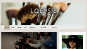 What Loepsie.com website looked like in 2016 (7 years ago)