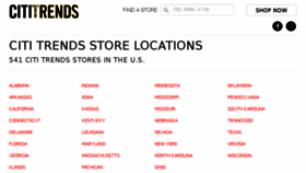 What Locations.cititrends.com website looked like in 2016 (7 years ago)