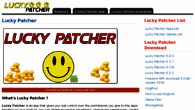 What Luckypatcheraz.com website looked like in 2016 (7 years ago)