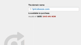 What Lyricsbooze.com website looked like in 2016 (7 years ago)