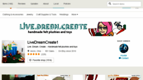 What Livedreamcreate.com website looked like in 2016 (7 years ago)