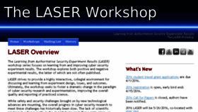 What Laser-workshop.org website looked like in 2016 (7 years ago)