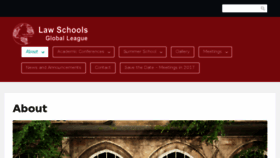 What Lawschoolsgloballeague.com website looked like in 2016 (7 years ago)