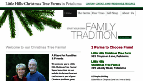 What Littlehillschristmastree.com website looked like in 2016 (7 years ago)