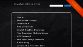 What Lovatasinhala.com website looked like in 2016 (7 years ago)