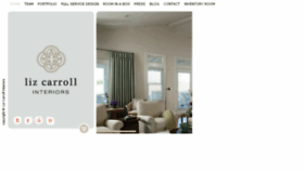 What Lizcarrollinteriors.com website looked like in 2016 (7 years ago)