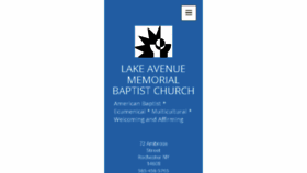 What Lakeavebaptist.org website looked like in 2016 (7 years ago)