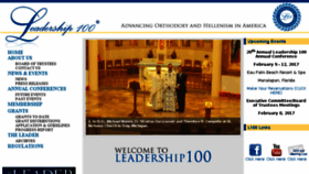 What Leadership100.org website looked like in 2016 (7 years ago)