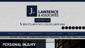 What Lawrencelaws.com website looked like in 2016 (7 years ago)