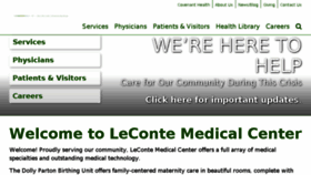 What Lecontemedicalcenter.com website looked like in 2016 (7 years ago)