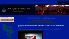 What Lakefyansholidaypark.com.au website looked like in 2016 (7 years ago)