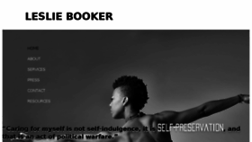 What Lesliebooker.com website looked like in 2016 (7 years ago)