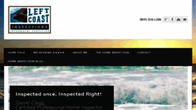 What Leftcoastinspections.com website looked like in 2016 (7 years ago)