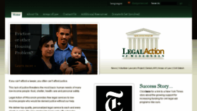 What Legalaction.org website looked like in 2016 (7 years ago)