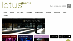 What Lotusevents.org.uk website looked like in 2016 (7 years ago)