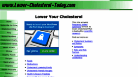 What Lower-cholesterol-today.com website looked like in 2016 (7 years ago)