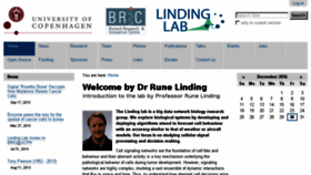 What Lindinglab.org website looked like in 2016 (7 years ago)