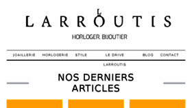 What Larroutis.fr website looked like in 2016 (7 years ago)