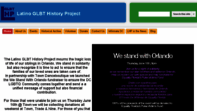 What Latinoglbthistory.org website looked like in 2016 (7 years ago)