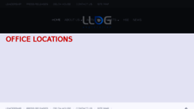 What Llog.com website looked like in 2016 (7 years ago)