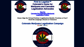 What Legalize2012.com website looked like in 2016 (7 years ago)