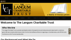 What Langumtrust.org website looked like in 2016 (7 years ago)