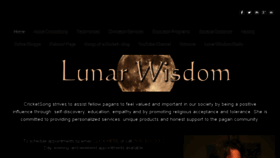 What Lunarwisdom.net website looked like in 2016 (7 years ago)