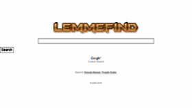 What Lemmefind.com website looked like in 2016 (7 years ago)