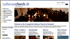 What Lutheranchurch.dk website looked like in 2016 (7 years ago)