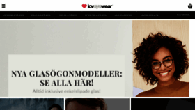 What Loveyewear.se website looked like in 2017 (7 years ago)