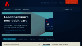 What Landsbankinn.com website looked like in 2017 (7 years ago)