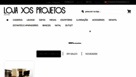 What Lojadosprojetos.com website looked like in 2017 (7 years ago)