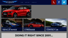What Legendsauto.co.za website looked like in 2017 (7 years ago)