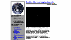 What Listofcountriesoftheworld.com website looked like in 2017 (7 years ago)