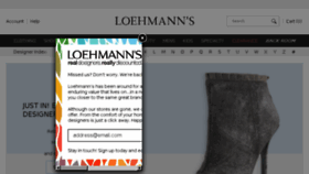 What Loehmanns.com website looked like in 2017 (7 years ago)