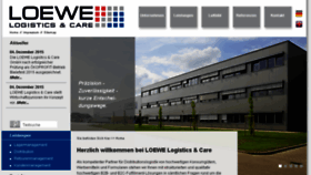 What Loewe-logistics.de website looked like in 2017 (7 years ago)