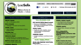 What Lusosofia.net website looked like in 2017 (7 years ago)