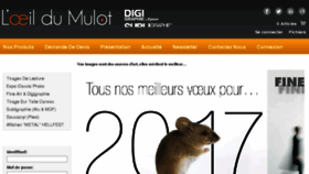 What Loeildumulot.fr website looked like in 2017 (7 years ago)