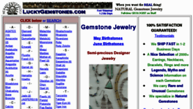 What Luckygemstones.com website looked like in 2011 (12 years ago)