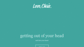 What Lovechris.com website looked like in 2017 (7 years ago)