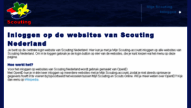 What Login.scouting.nl website looked like in 2017 (9 years ago)