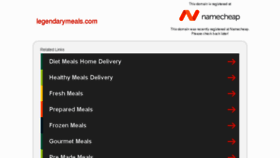 What Legendarymeals.com website looked like in 2017 (7 years ago)