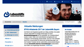 What Lebenshilfe-bayern.de website looked like in 2017 (7 years ago)