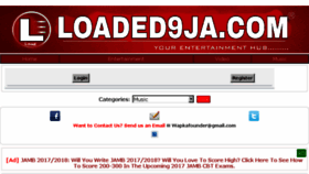 What Loaded9ja.com website looked like in 2017 (7 years ago)