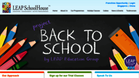What Leapschoolhouse.com.sg website looked like in 2017 (7 years ago)