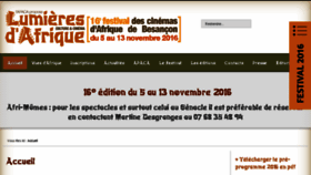 What Lumieresdafrique.com website looked like in 2017 (7 years ago)