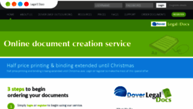 What Legaledocs.com.au website looked like in 2017 (7 years ago)