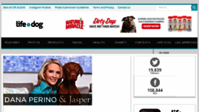 What Lifeanddog.com website looked like in 2017 (7 years ago)