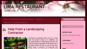 What Limarestaurant.com website looked like in 2017 (7 years ago)