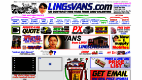 What Lingsvans.com website looked like in 2017 (7 years ago)